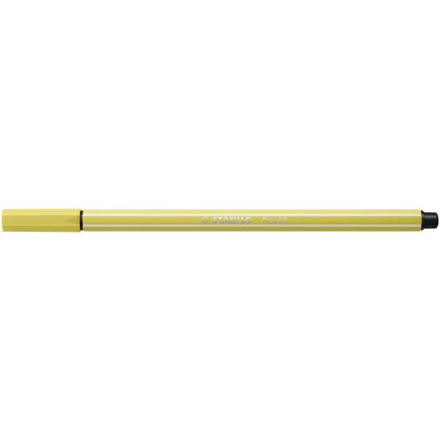 Filctoll, 1 mm, STABILO "Pen 68", mustár