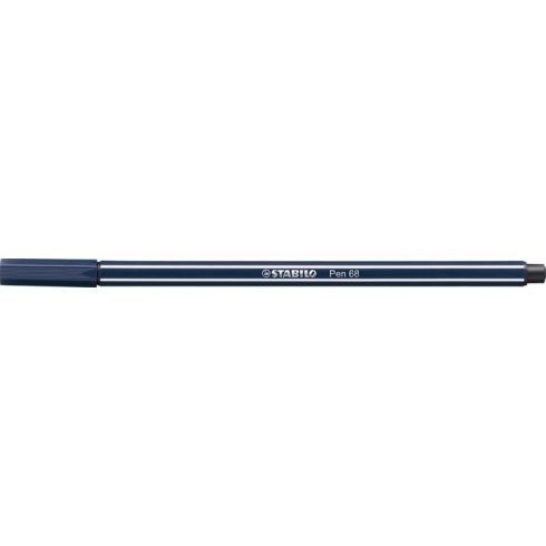 Filctoll, 1 mm, STABILO "Pen 68", éj szürke