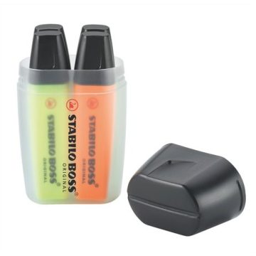   Szövegkiemelő készlet, 2-5 mm, STABILO "Boss Big Box", 4 különböző szín