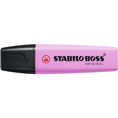 Szövegkiemelő, 2-5 mm, STABILO "BOSS original Pastel", deres málna