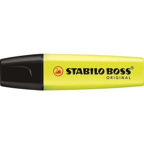 Szövegkiemelő, 2-5 mm, STABILO "BOSS original", sárga