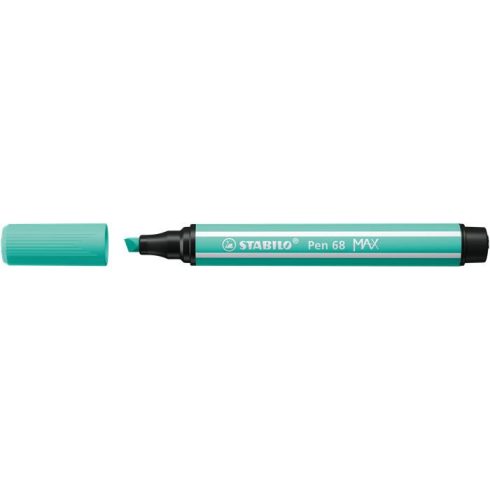 Filctoll, 1-5 mm, vágott hegy, STABILO "Pen 68 MAX", jégzöld