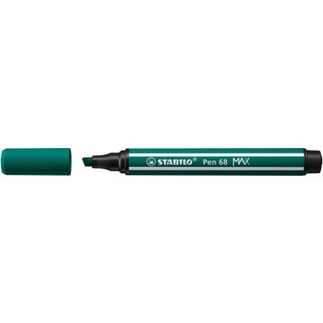   Filctoll, 1-5 mm, vágott hegy, STABILO "Pen 68 MAX", türkizzöld