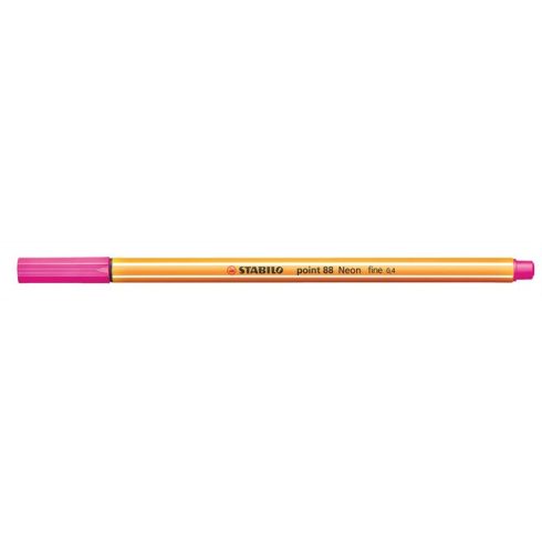 Tűfilc, 0,4 mm, STABILO "Point 88", neon rózsaszín