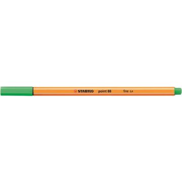   Tűfilc, 0,4 mm, STABILO "Point 88", világos smaragd
