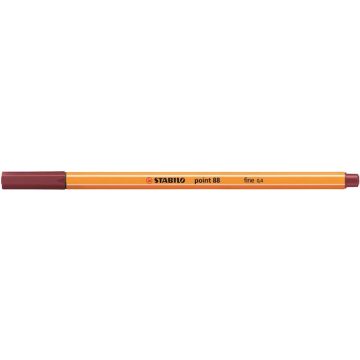 Tűfilc, 0,4 mm, STABILO "Point 88", bíborvörös