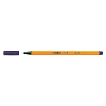 Tűfilc, 0,4 mm, STABILO "Point 88", éjkék