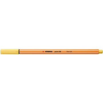   Tűfilc, 0,4 mm, STABILO "Point 88", világossárga