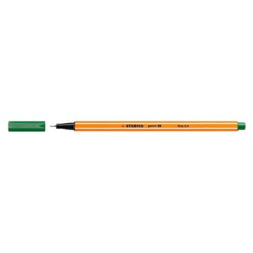 Tűfilc, 0,4 mm, STABILO "Point 88", zöld