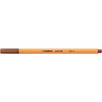   Tűfilc, 0,4 mm, STABILO "Point 88", vörösesbarna