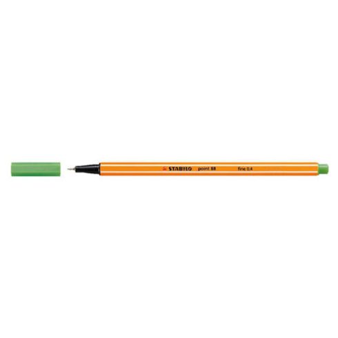 Tűfilc, 0,4 mm, STABILO "Point 88", világoszöld