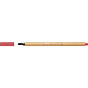 Tűfilc, 0,4 mm, STABILO "Point 88", rozsdavörös