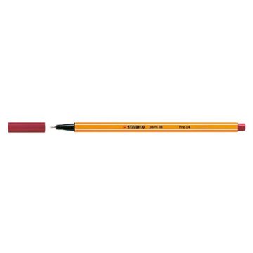   Tűfilc, 0,4 mm, STABILO "Point 88", karmazsin bordó