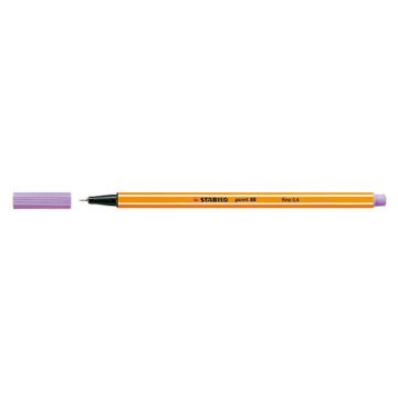Tűfilc, 0,4 mm, STABILO "Point 88", pasztell-lila