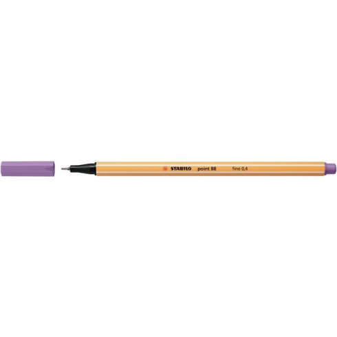 Tűfilc, 0,4 mm, STABILO "Point 88", szürkéslila