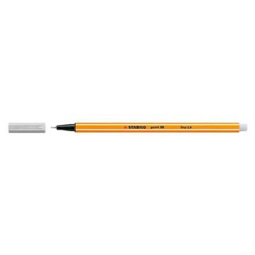   Tűfilc, 0,4 mm, STABILO "Point 88", világos szürke