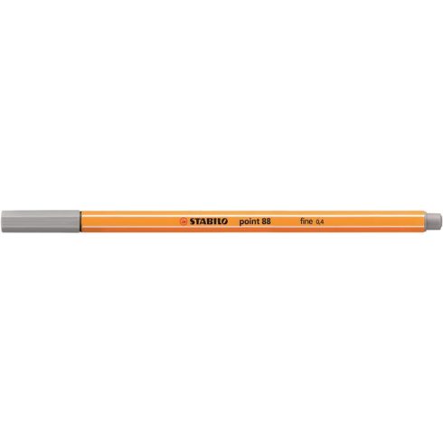Tűfilc, 0,4 mm, STABILO "Point 88", közép jégszürke