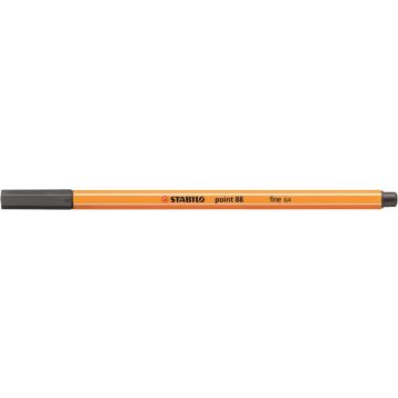   Tűfilc, 0,4 mm, STABILO "Point 88", sötét jégszürke