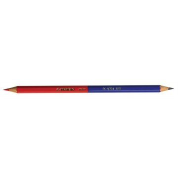  Postairón, hatszögletű, STABILO "979/815", piros-kék