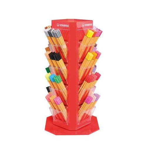 Tűfilc display csomag, 0,4 mm, STABILO "Point 88"