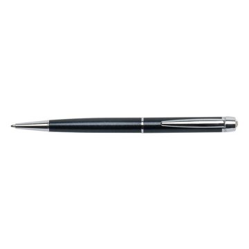   Golyóstoll, fekete "Lille Pen", fehér SWAROVSKI® kristállyal, 14cm, ART CRYSTELLA®