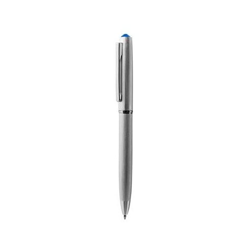 Golyóstoll, ezüst, "Oslo", zafírkék SWAROVSKI® kristállyal, 13 cm, ART CRYSTELLA®