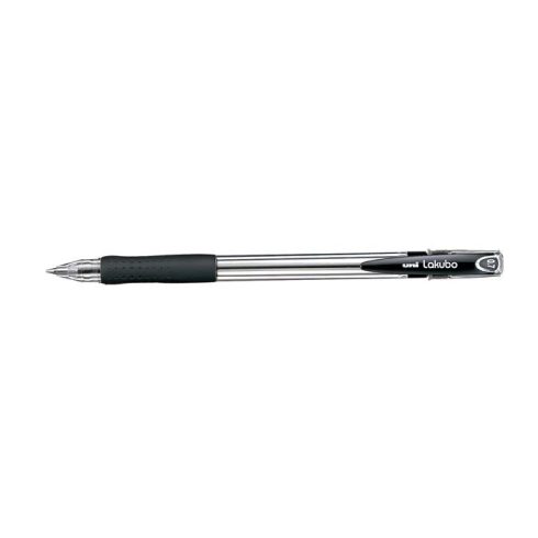 Golyóstoll, 0,3 mm, kupakos, UNI "SG-100 Lakubo", fekete
