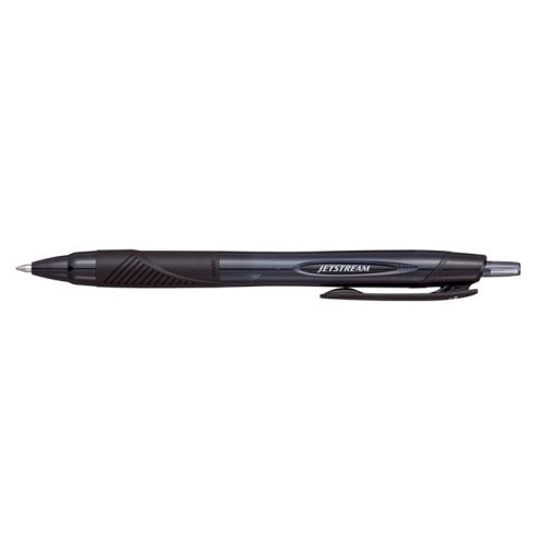 Golyóstoll, 0,35 mm, nyomógombos, fekete tolltest, UNI "SXN-157S Jetstream Sport Eco", fekete