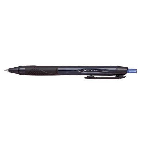Golyóstoll, 0,35 mm, nyomógombos, fekete tolltest, UNI "SXN-157S Jetstream Sport Eco", kék