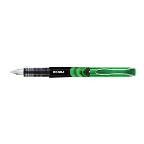 Töltőtoll, 0,6 mm, ZEBRA "Fountain pen", zöld