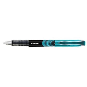   Töltőtoll, 0,6 mm, ZEBRA "Fountain pen", világoskék