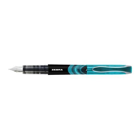 Töltőtoll, 0,6 mm, ZEBRA "Fountain pen", világoskék