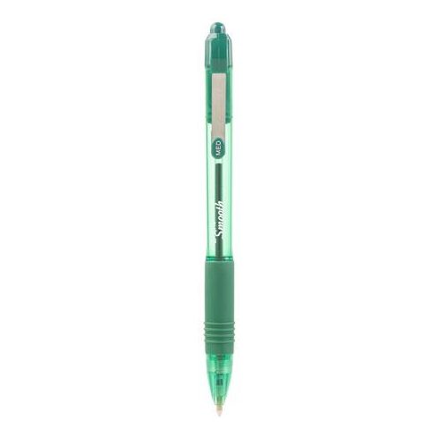 Golyóstoll, 0,27 mm, nyomógombos, ZEBRA "Z-Grip Smooth", zöld