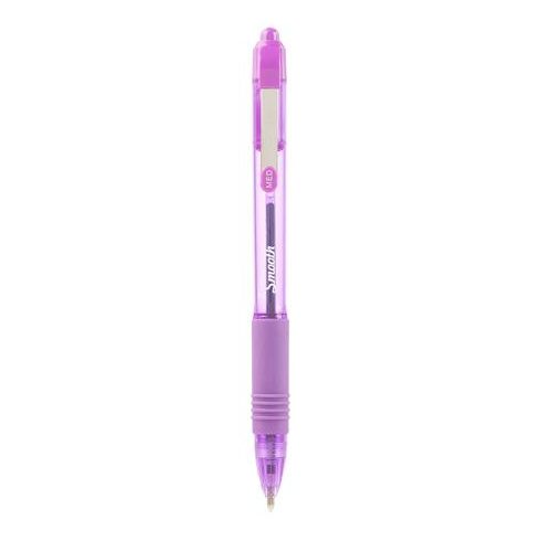 Golyóstoll, 0,27 mm, nyomógombos, ZEBRA "Z-Grip Smooth", lila