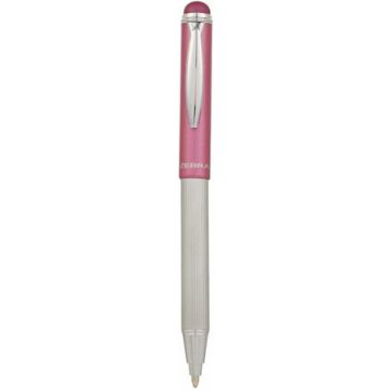  Golyóstoll, 0,24 mm, teleszkópos, rozsdamentes acél, pink tolltest, ZEBRA "Telescopic Metal Stylus", kék