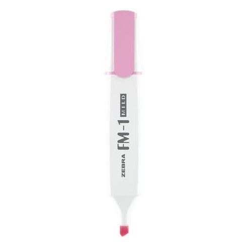 Szövegkiemelő, 3,5 mm, ZEBRA "FM-1 Mild", rózsaszín