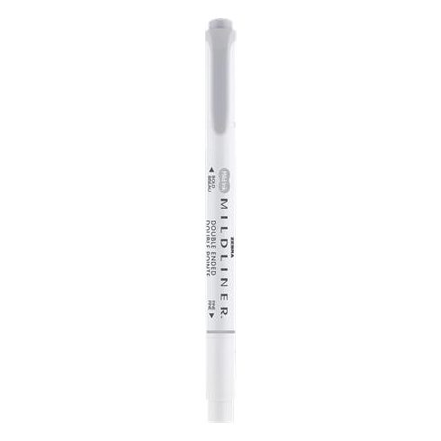Szövegkiemelő, 1,0/3,5 mm, kétvégű ZEBRA "Mildliner Cool & Refined" szürke