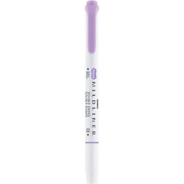   Szövegkiemelő, 1,0/3,5 mm, kétvégű ZEBRA "Mildliner Cool & Refined" lila