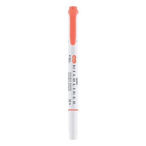 Szövegkiemelő, 1,0/3,5 mm, kétvégű, ZEBRA "Mildliner Warm", cinóber