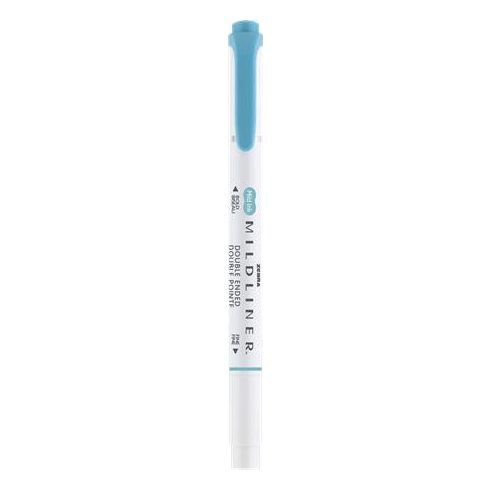 Szövegkiemelő, 1,0/3,5 mm, kétvégű, ZEBRA "Mildliner Warm", füstkék