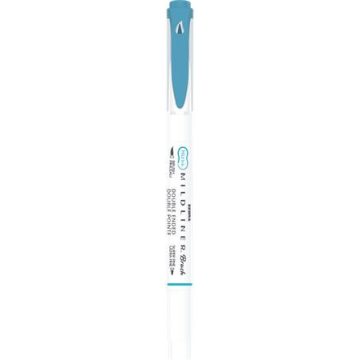   Ecsetirón, kétvégű ZEBRA "Mildliner Warm", füstkék