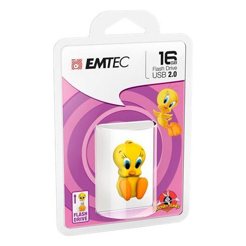 Pendrive, 16GB, USB 2.0, EMTEC "Tweety"