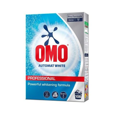 Mosópor, 5,4 kg, OMO "Professional Automat White", fehér ruhákhoz