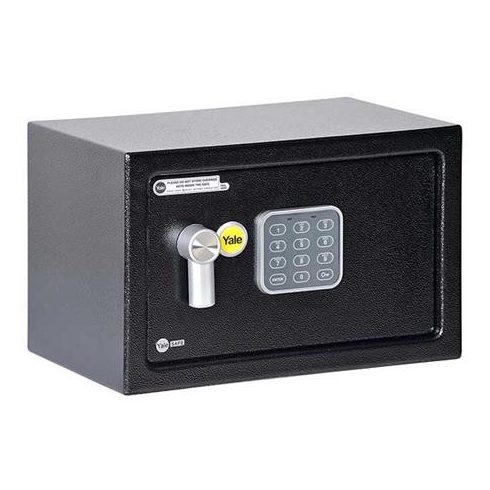 Bútorszéf, elektronikus zár, 8,5 l, 200x310x200 mm, YALE "YSV/200/DB1"