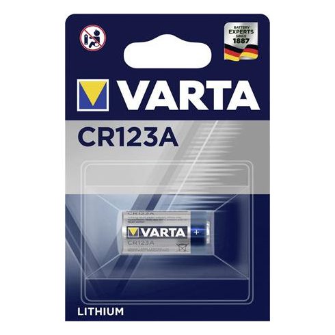 Elem, CR123A fotóelem, lítium, 1 db VARTA