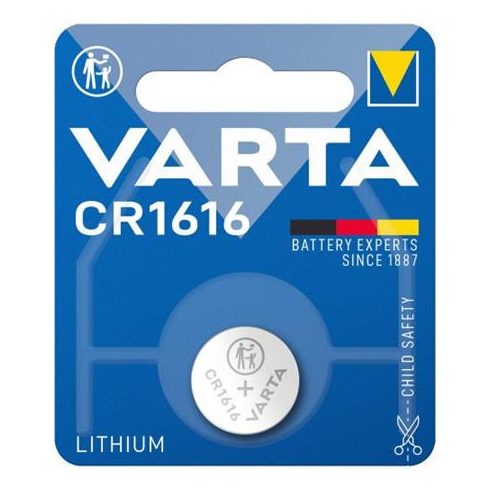 Gombelem, CR1616, 1 db, VARTA