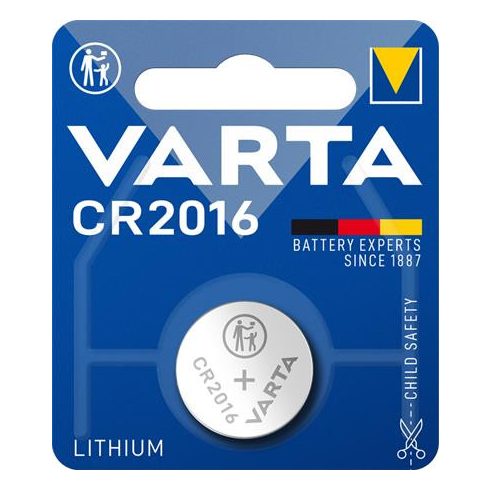 Gombelem, CR2016, 1 db, VARTA