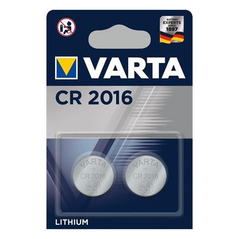 Gombelem, CR2016, 2 db, VARTA