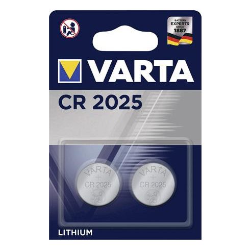 Gombelem, CR2025, 2 db, VARTA