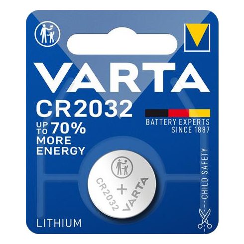 Gombelem, CR2032, 1 db, VARTA